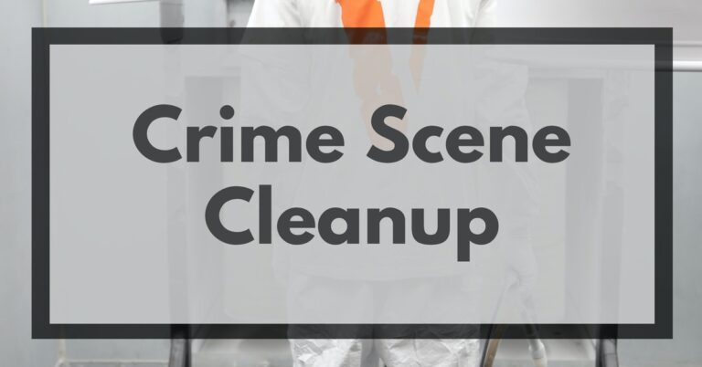 Read more about the article Crime Scene Cleanup Service