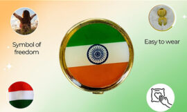 Patriotic Accessories: Republic Day Badges and Flag Brooches