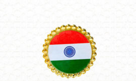 Patriotic Fashion: Indian Flag Badges and Brooch Pins