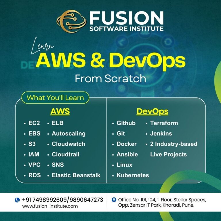 Read more about the article AWS with DevOps Course at Fusion Software Institute, Pune