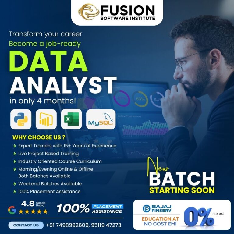 Read more about the article Data Analytics Training in Pune: Join Fusion Software Institute for Hands-On Learning