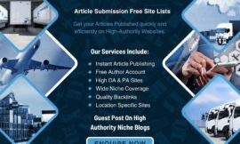 Web2.0 Blog Submission Sites with High DA PA