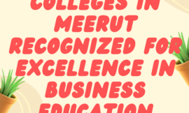 Top 10 MBA Colleges in Meerut Recognized for Excellence in Business Education