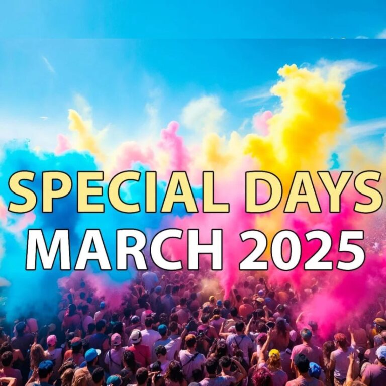 Read more about the article Important March Special Days And Dates – 2025