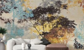 Living Room Wallpaper That Turns Walls into Artful Backdrops