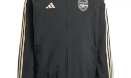 Adidas Men’s Arsenal FC Ian Wright Anthem Black Jacket – Order Now for Ultimate Fan Style