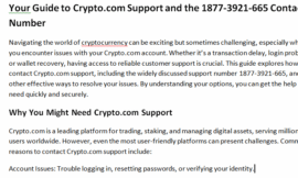 Step-by-Step Guide to Crypto.com Wallet Customer Support: Phone , Email, or Chat Options: A Technical Needs