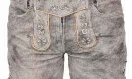 How have lederhosen been adapted for women in modern fashion?