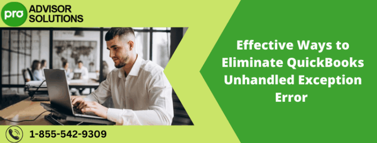 Read more about the article Effective Ways to Eliminate QuickBooks Unhandled Exception Error