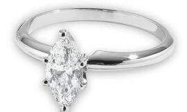 Elegant Rogers and Hollands Marquise Cut Engagement Ring