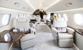 Aircraft Painting Services and Simplified and Elegant Falcon Interior Design