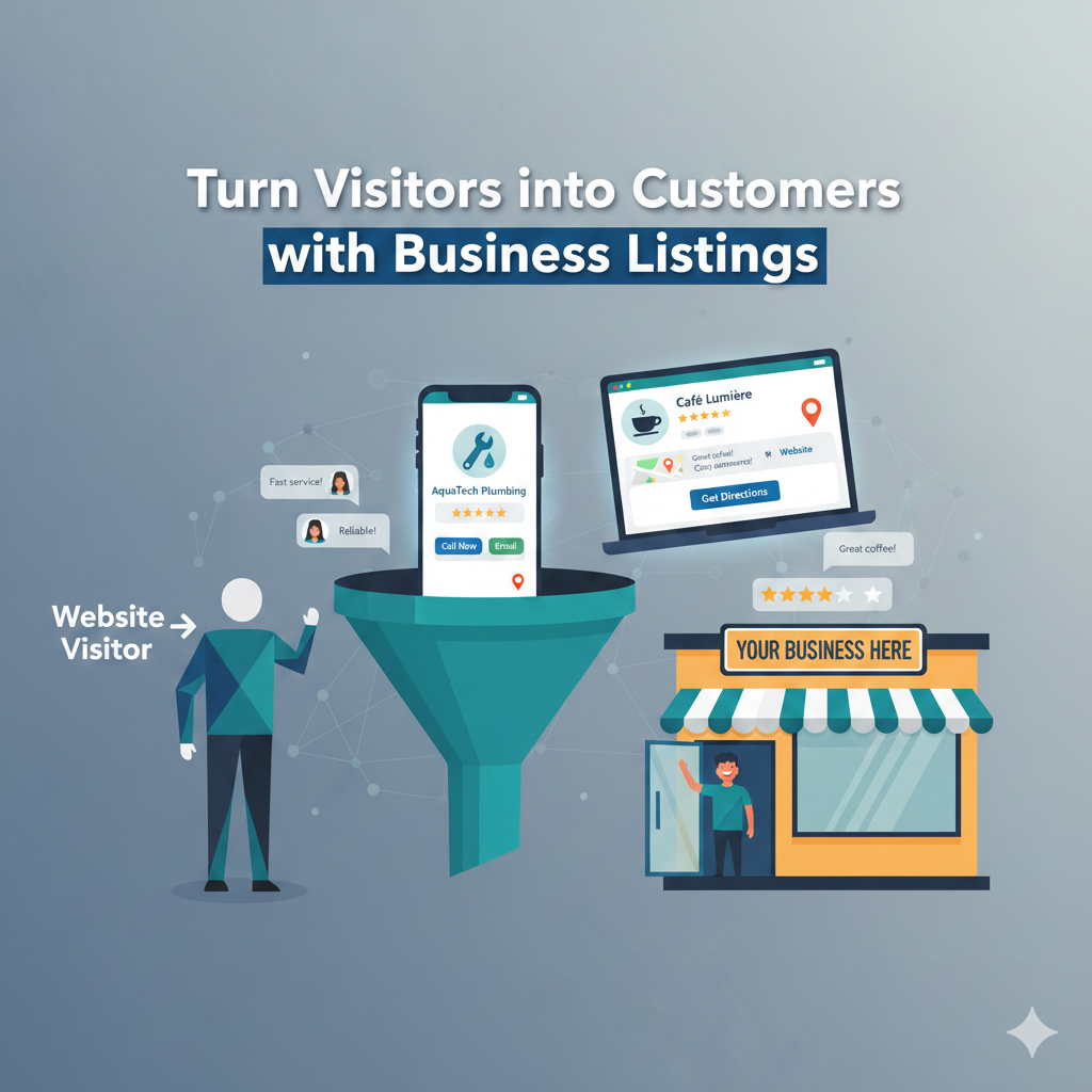 Turn Visitors into Customers with Business Listings