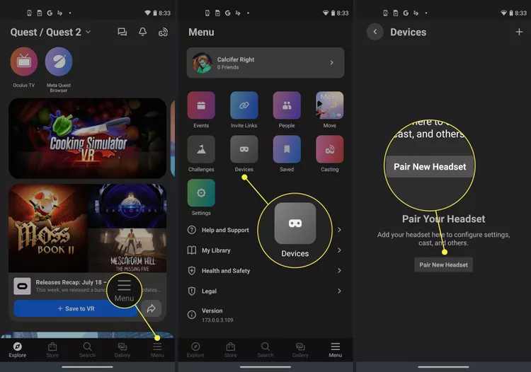 How to connect www.meta.com/device to meta quest 2026