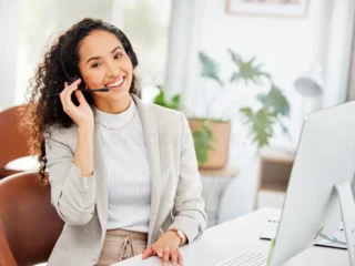 call-center-computer-portrait-business-woman-office-customer-service-contact-us-communication-sales-consulting-280160689