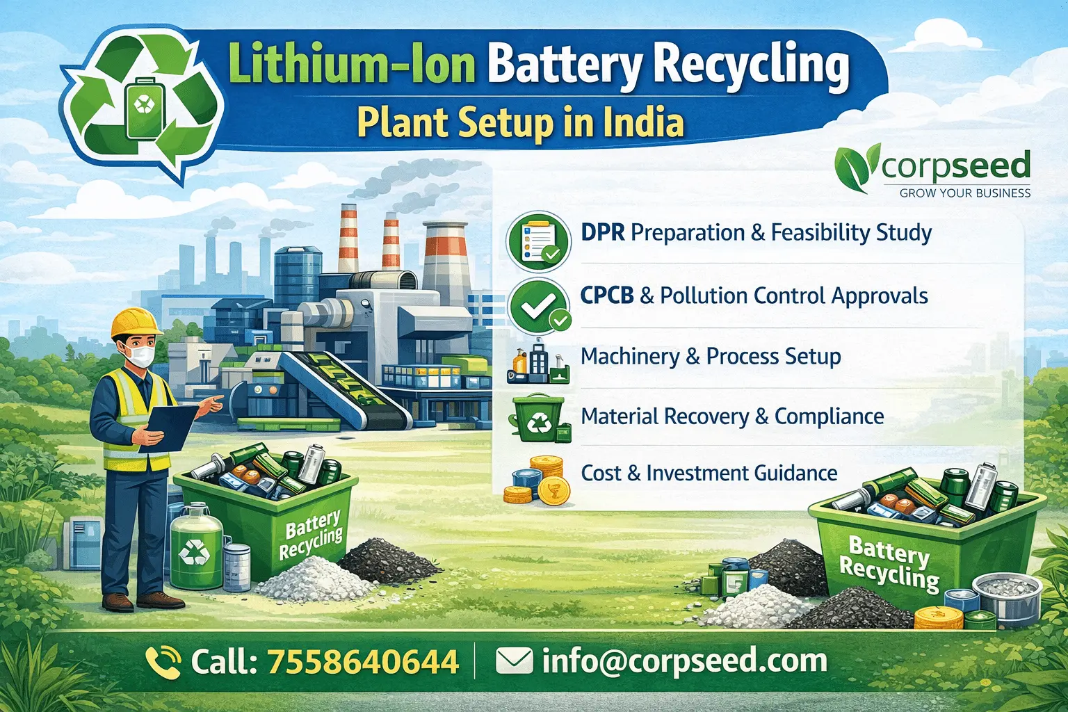 battery recycling plant in India