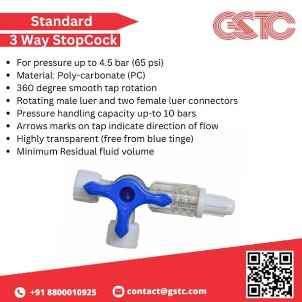 High Quality 3-Way Stopcock Standard for Hospitals – GSTC