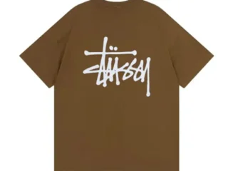 T-Shirt-Marron-Stussy