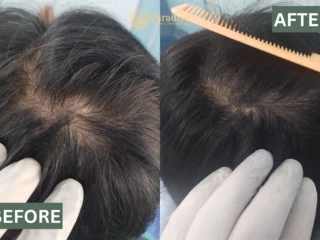 Before-and-after-Hair-Genex-treatment-visible-hair-regrowth