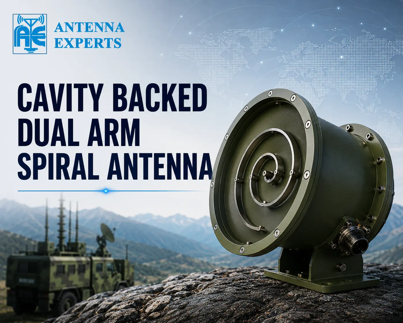 Cavity Backed Dual Arm Spiral Antenna Manufacturer