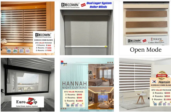 Premium Curtains and Venetian Blinds in Singapore