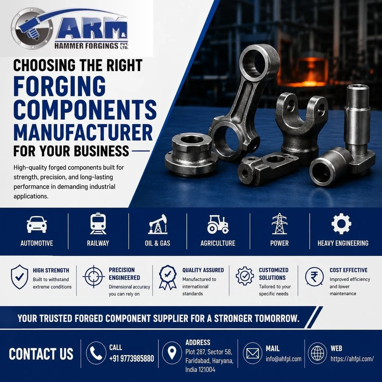 High-Strength Forged Components Manufacturer for Industries