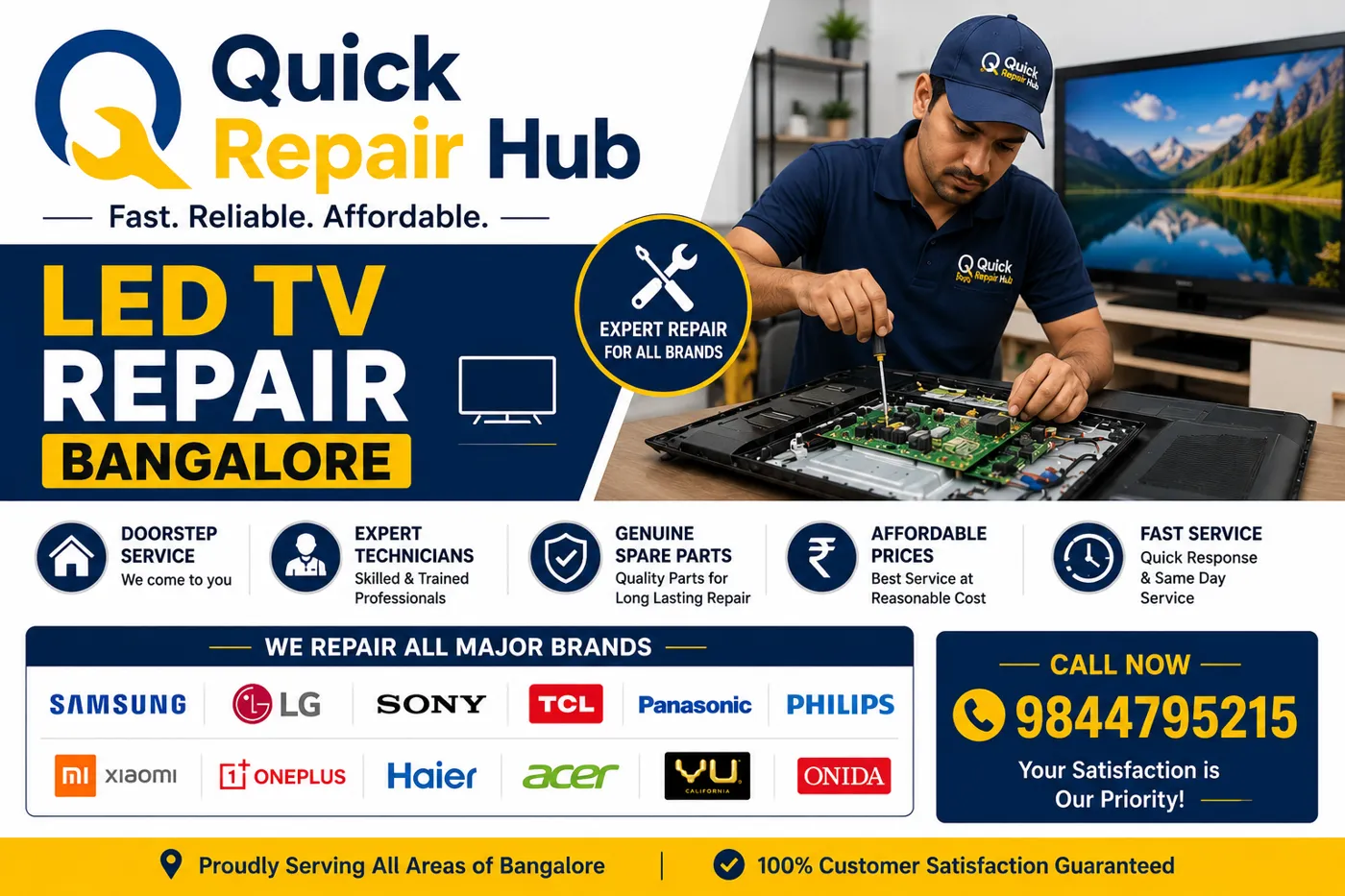 Quick Repair Hubs – Best Home Appliance Repair Service in Bangalore