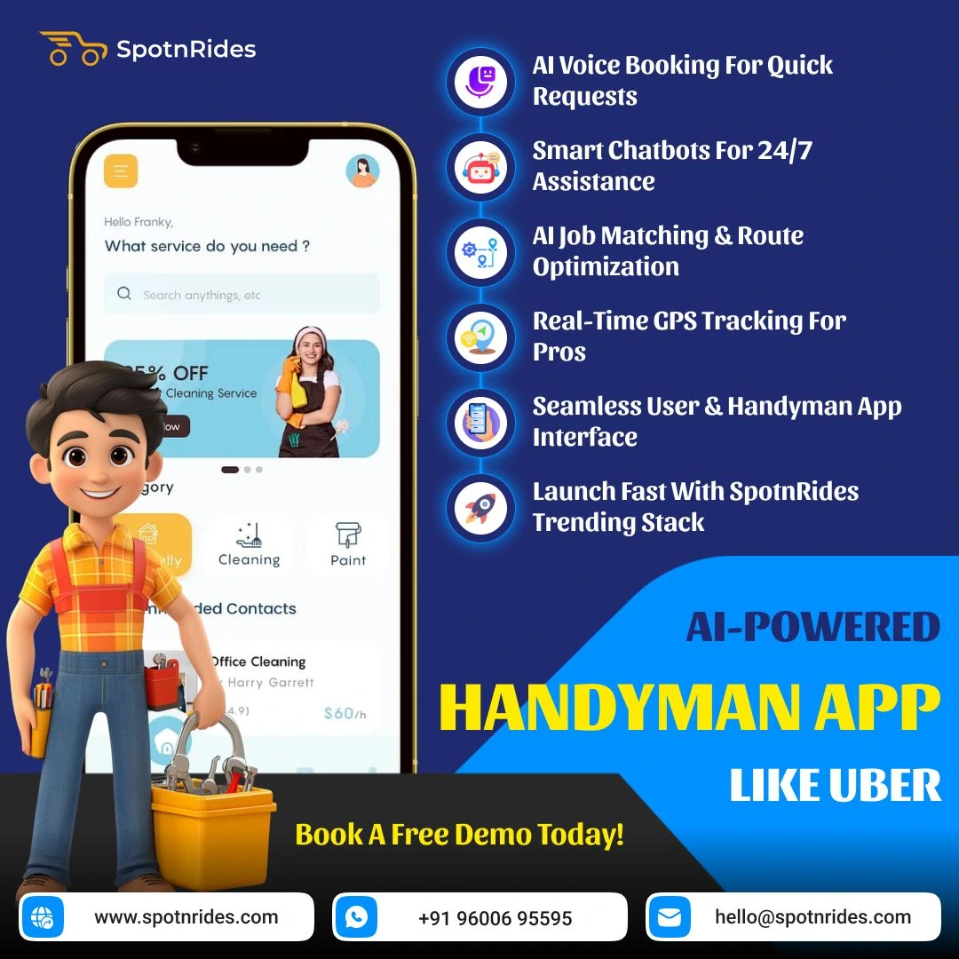 Grow Your Home Services Business with SpotnRides Handyman App
