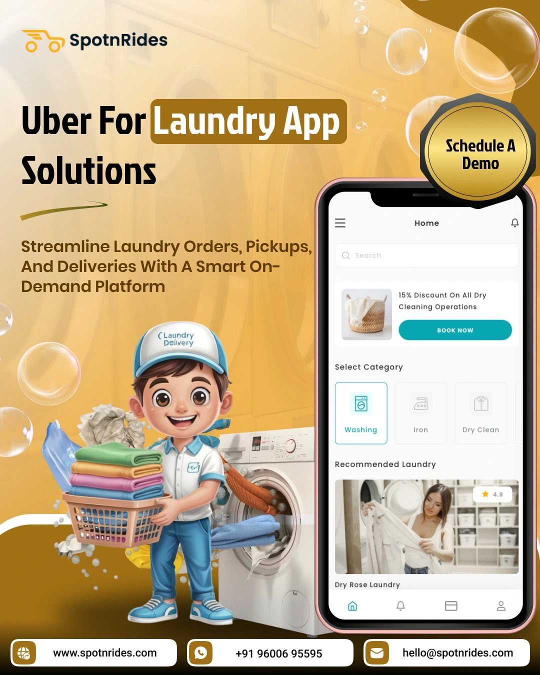 Build Your Uber for Laundry App – Free Demo, Fast Launch