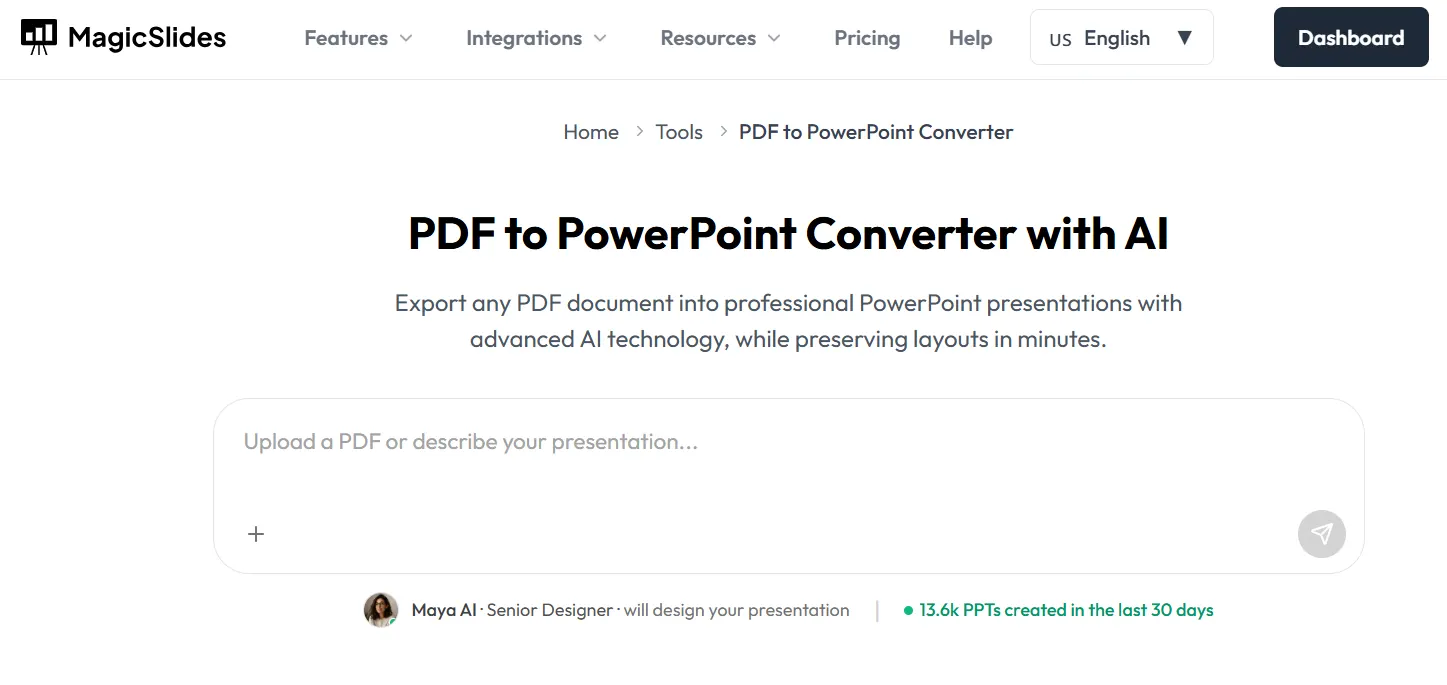 PDF to PPT Converter Software Online