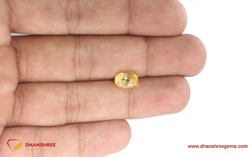 Buy Yellow Sapphire (Pukhraj) Stone Online | Certified Natural Pukhraj Gemstone