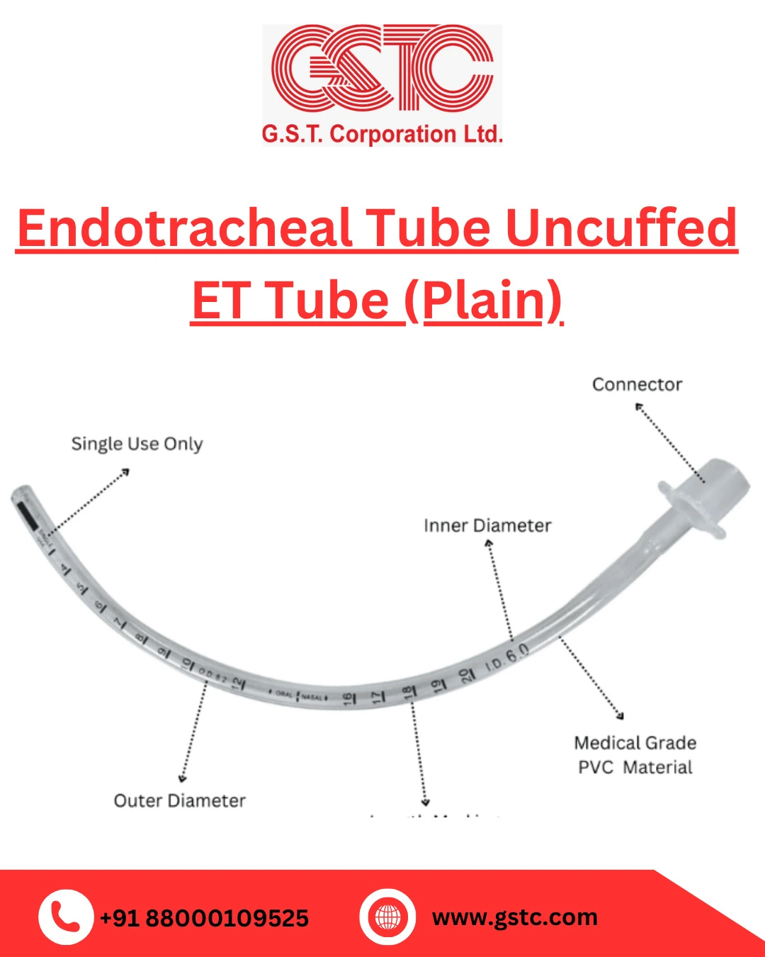 Buy Reliable Endotracheal Tube from GSTC