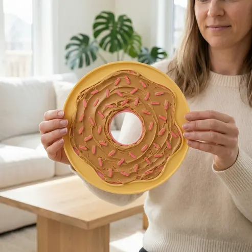 Glazed Donut™ Lick Mat – Turn Treat Time into Calm Time!