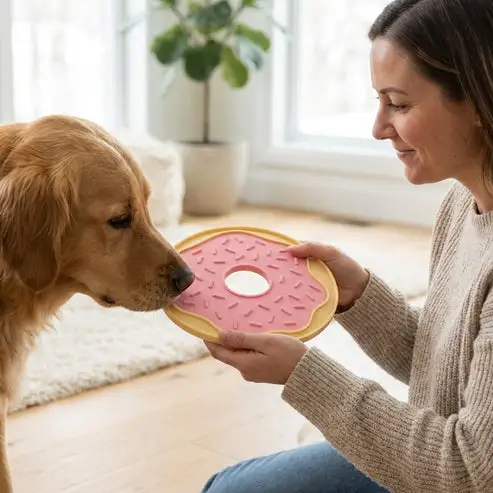 Glazed Donut™ Lick Mat – Turn Treat Time into Calm Time!