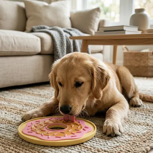 Glazed Donut™ Lick Mat – Turn Treat Time into Calm Time!
