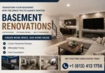 Ottawa Basement Renovations | Custom Designs, Affordable Pricing & Free Consultation