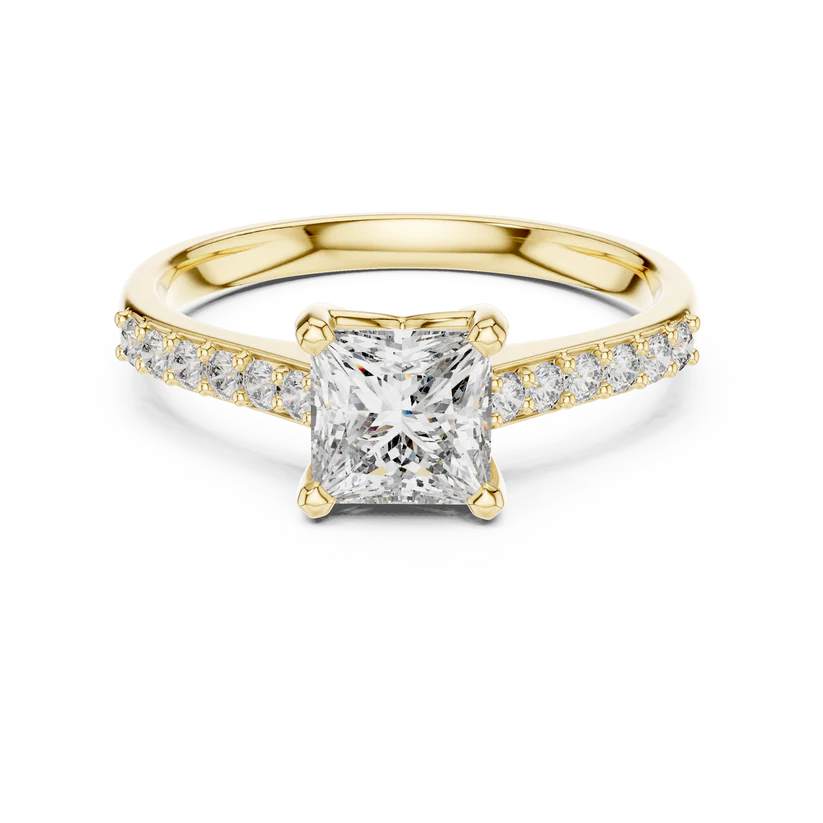 Princess Cut Engagement Rings Modern Elegance with Brilliant Sparkle