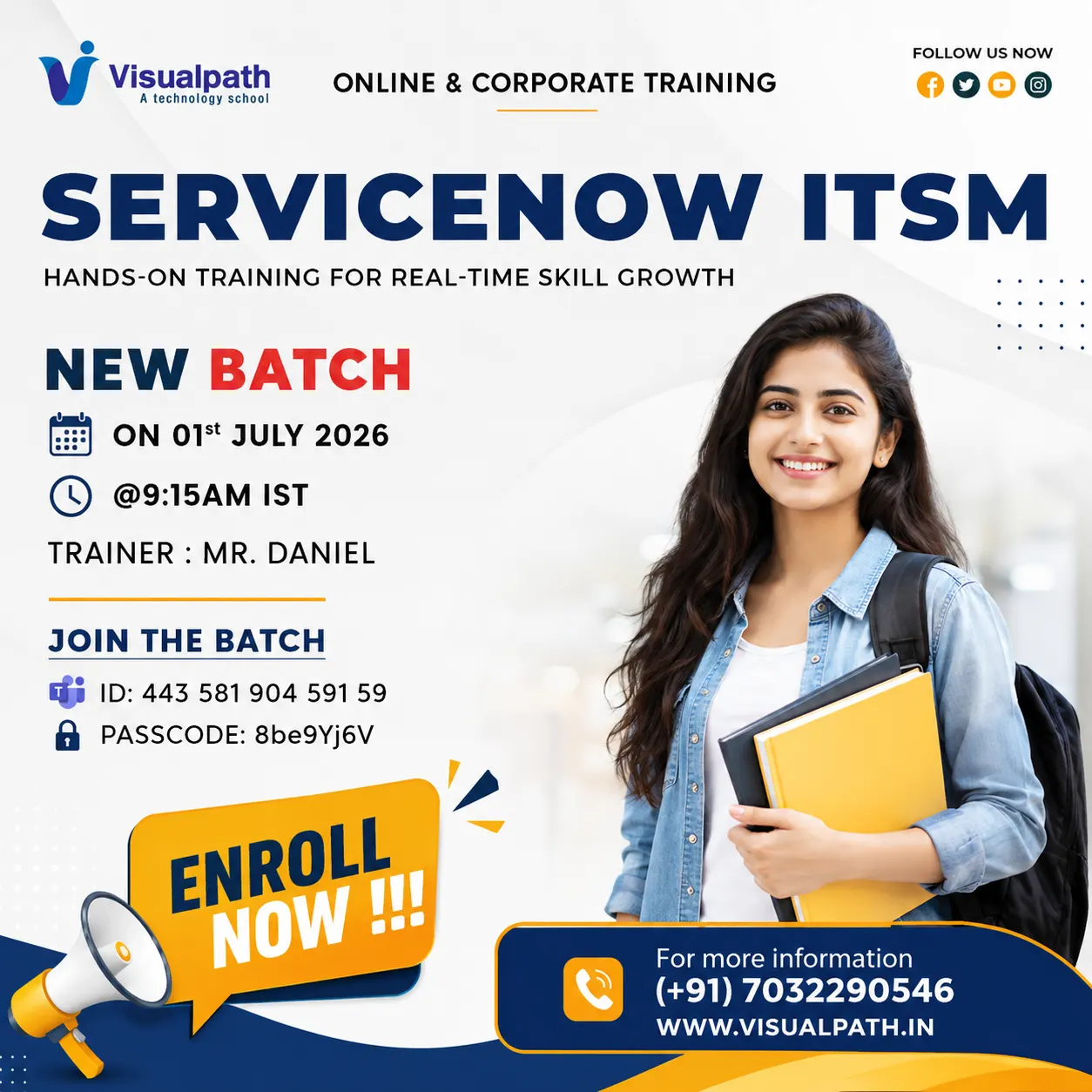 ServiceNow ITSM Online Training | New Batch Starts