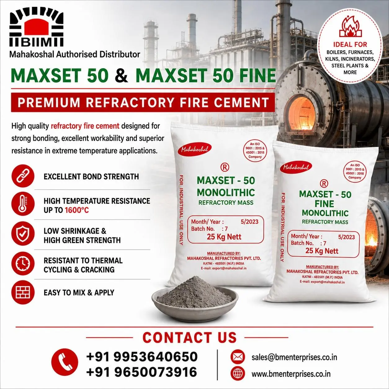 Mahakoshal Maxset 50 & Maxset 50 Fine Distributor and Supplier