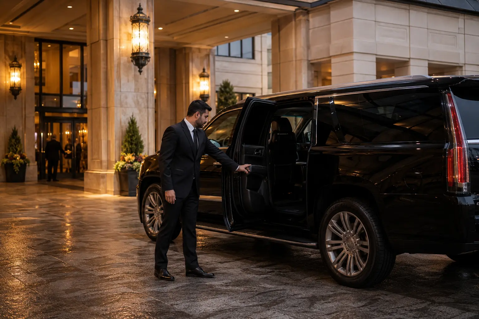 Travel in luxury with pearson black car