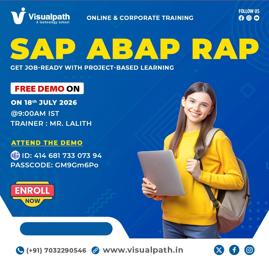 Join Free live Demo SAP ABAP RAP Online on July 18th