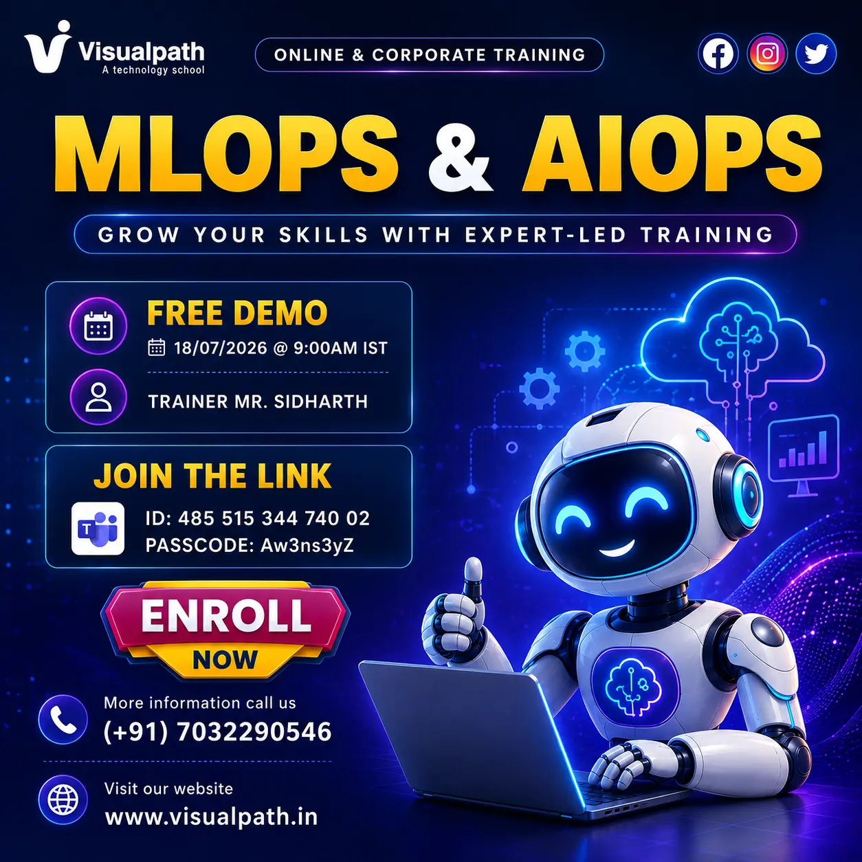 Master MLOps & AIOps with Real-Time Projects | Free Live Demo