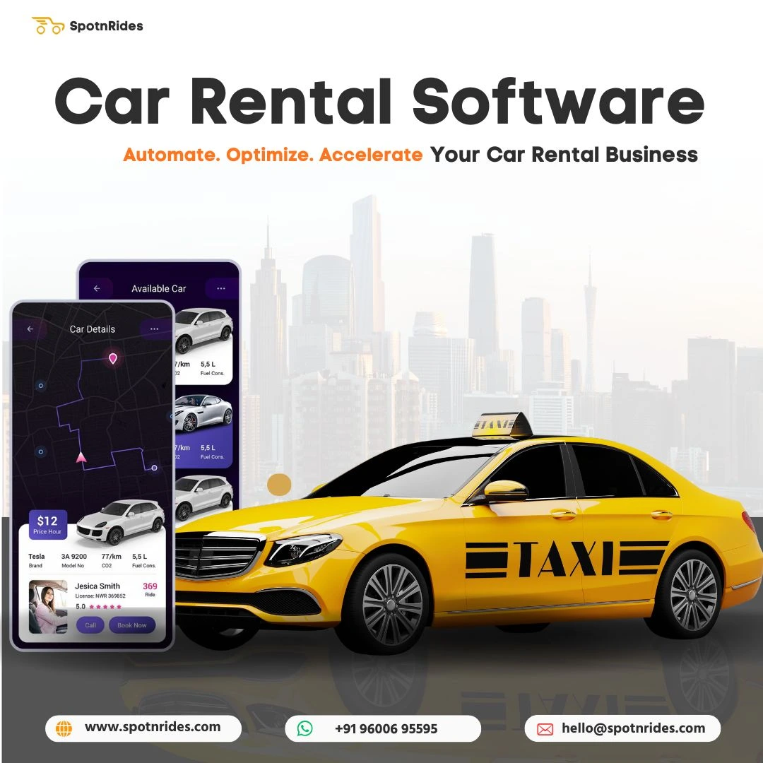 Launch Your Car Rental Business with SpotnRides Car Rental App Development
