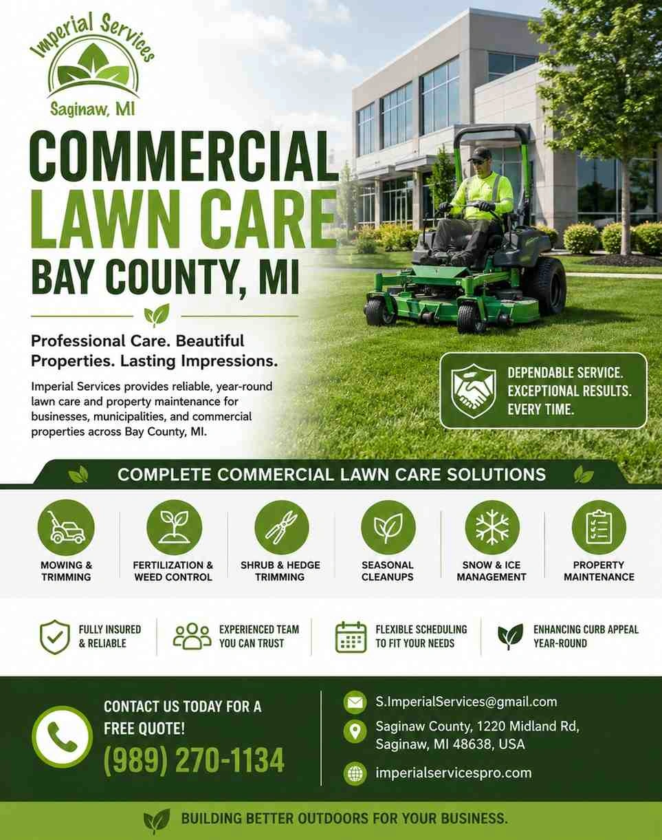 Transform Your Commercial Landscape with Expert Lawn Care in Saginaw