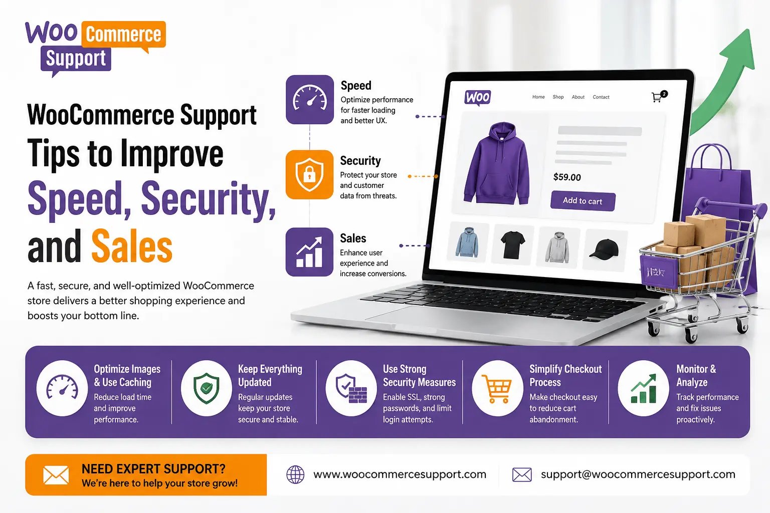 WooCommerce Support Tips to Improve Speed, Security, and Sales