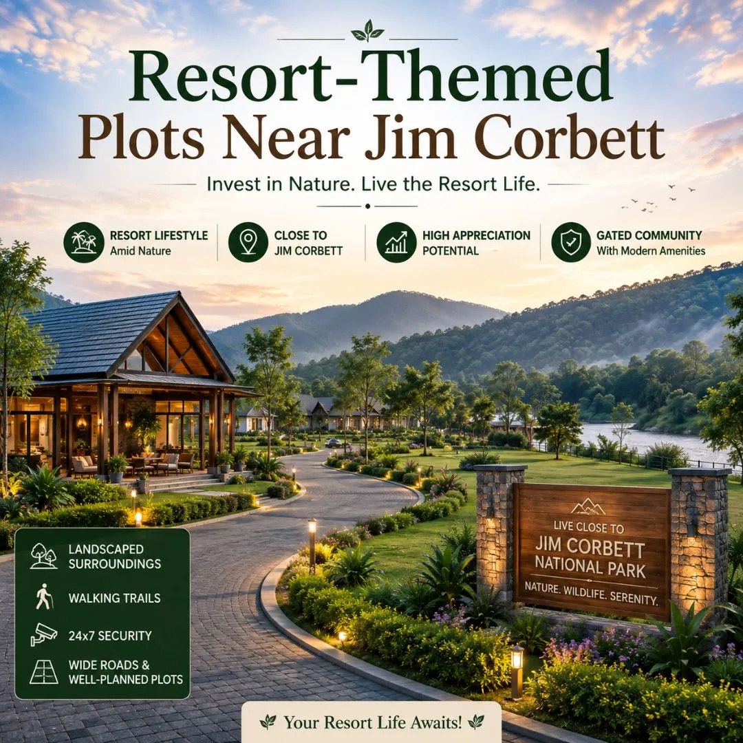 Resort-Themed Plots Near Jim Corbett | The Koru Ville