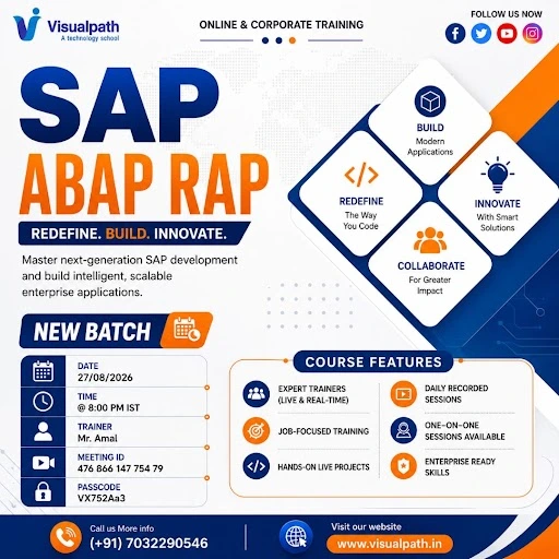 SAP ABAP RAP Online Training Join New Batch Aug 27th