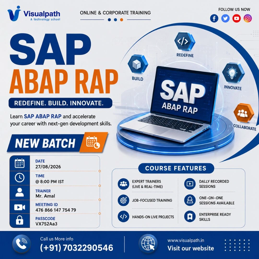SAP ABAP RAP Online Training New Batch Starting Aug 27th
