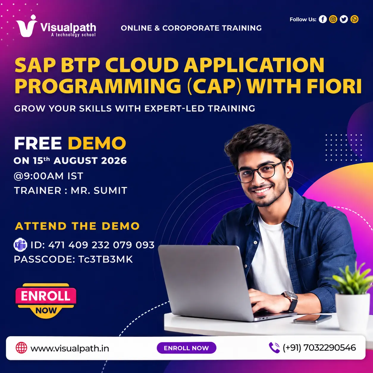 SAP BTP CAP Free Demo: Learn Real-Time App Development