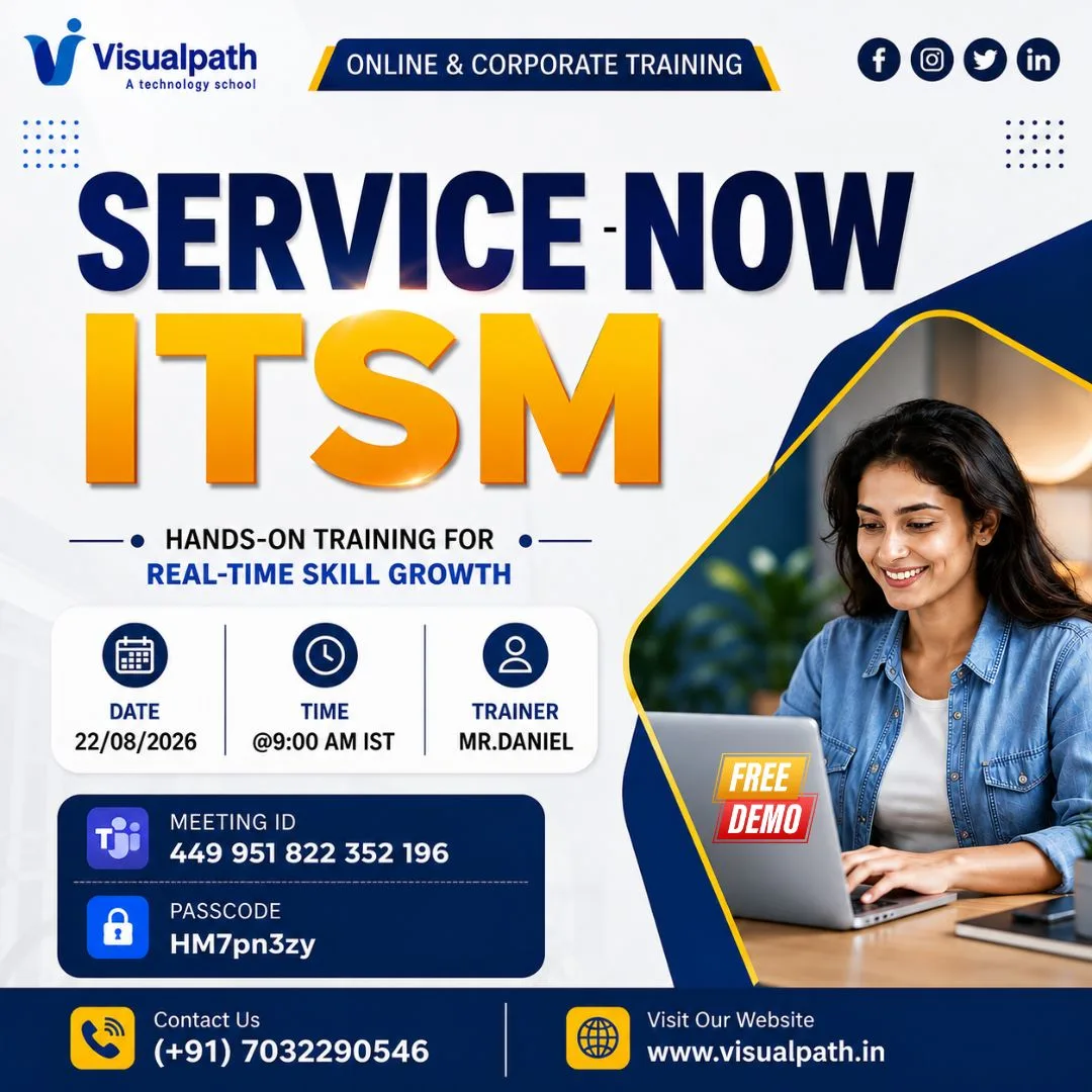 ServiceNow ITSM Online Training | Register for a Free Demo