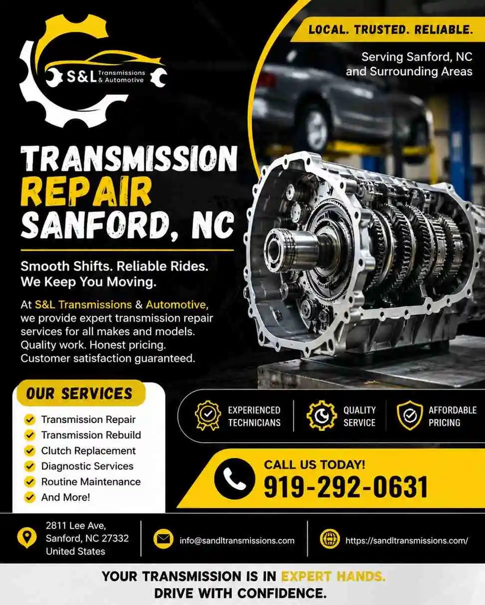 Trusted Transmission Repair Sanford NC – Get Back on the Road Faster